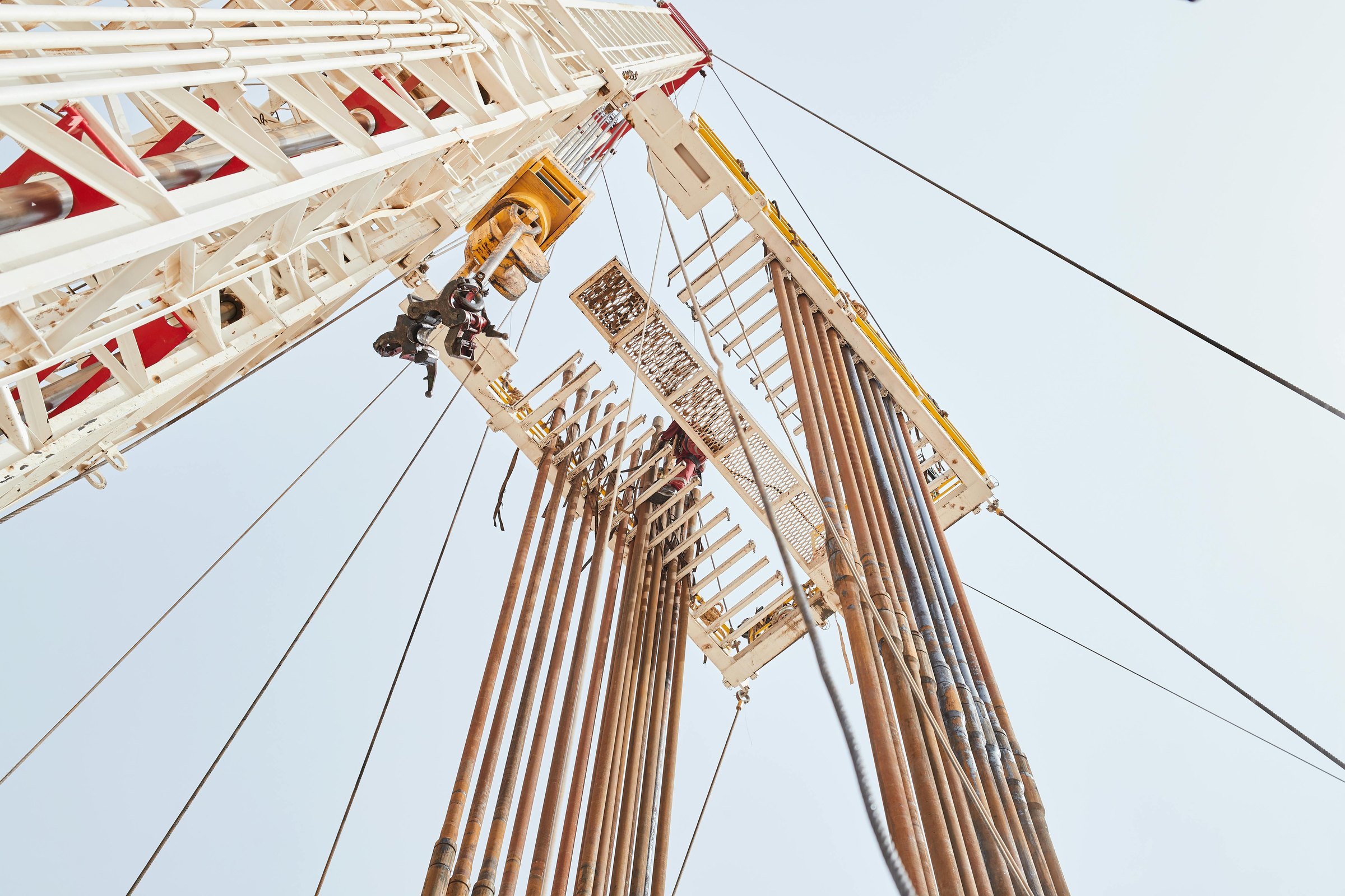 Oil-industry rig structure in Al Wafrah, Kuwait